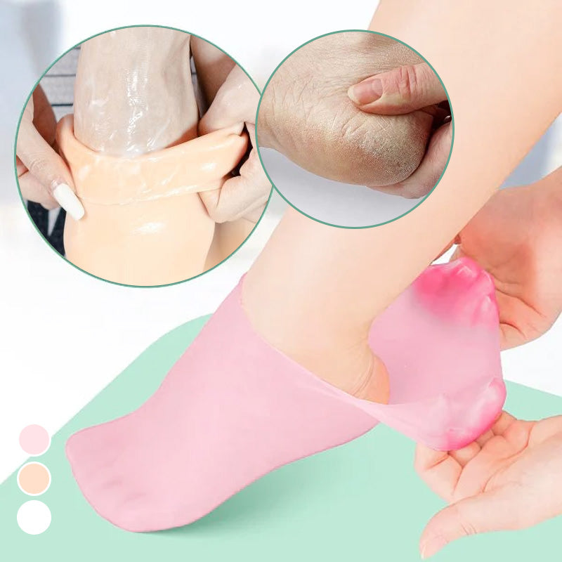 Calcetines de silicona para pies suaves y cuidados